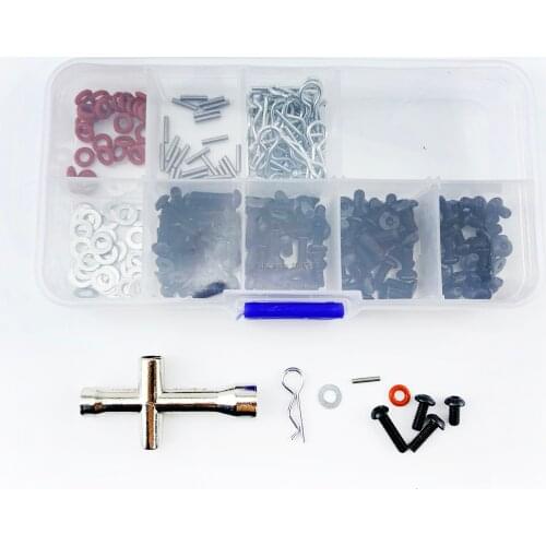 270pcs Practical Special Repair Tool and Screws Box Set for 1/10 HSP RC Car include Hexagon Wrench