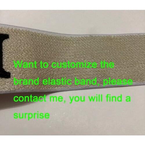 3/6/10/45 yards jacquard elastic band webbing high quality customized English brand Letter mark