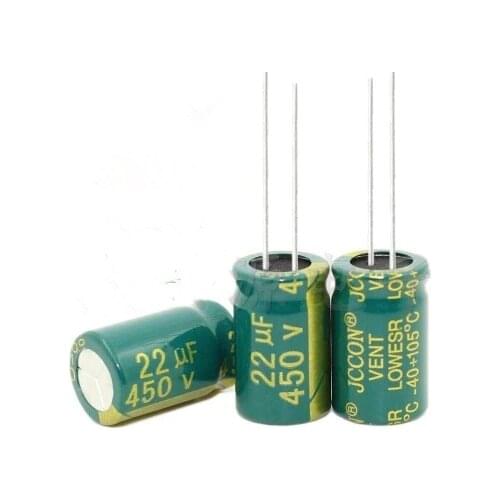 450V 22UF 22UF 450V Electrolytic Capacitor volume 13*21 best quality
