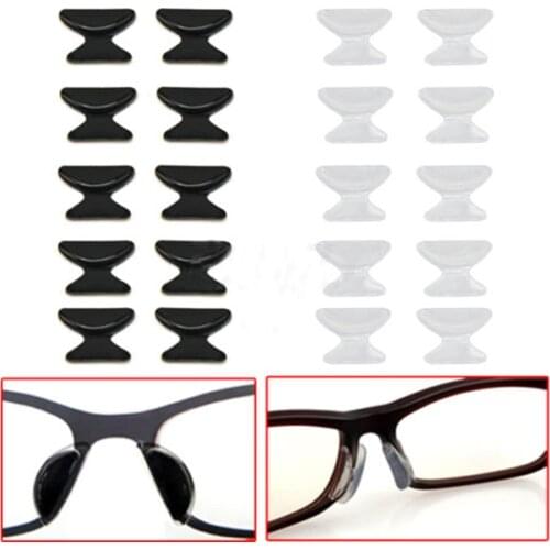 5 Pairs Eyeglasses Nose Pads Glasses Adhesive Silicone Eyeglass Nose Pads Anti-slip Nosepads For Eyeglass Glasses Sunglasses