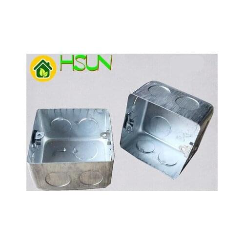 86 type Connection Box 86h50 Iron Box Metal Stretching Box Steel Connection Box Switch Undercover Box