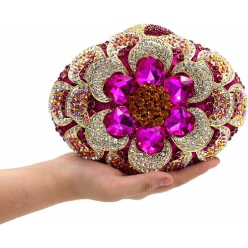 BL037 Luxury diamante evening bags colorful clutch bags women party purse dinner bags crystal handbags gemstone wedding bags