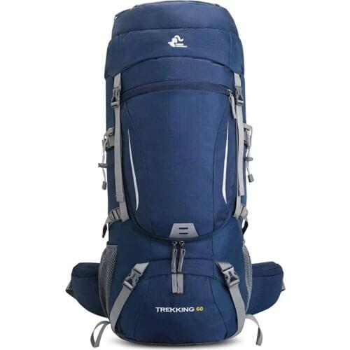 Big 60L Large Outdoor Climbing Bag Waterproof Camping Mountaineering Trekking Hiking Backpack Molle Sport Bag Climbing Rucksack