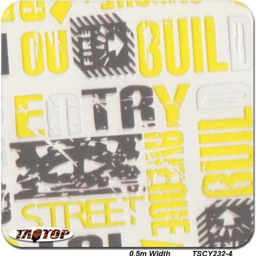 ITAATOP Hydrographics Patterns Custom Hydrographics 0.5m 5Sq TSY232-4 Water Film Transfer Sticker Water Transfer Printing Film