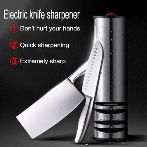 Kitchen tool electric knife sharpener sharp edge household fixed angle sharpening stone quick sharpening knife scissors blade