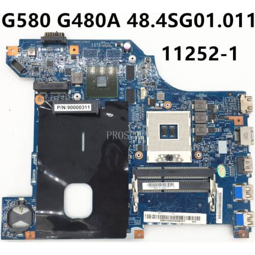 Free shippingfor G580 G480A Laptop Motherboard Y480 V480 LG4858 MB 11252-1 48.4SG01.011 Laptop Motherboa pavilionrd working well