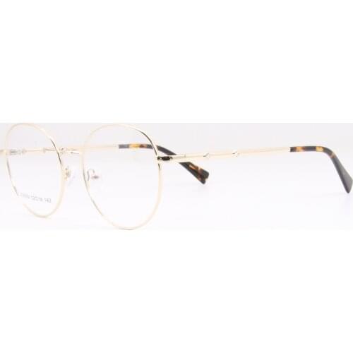 Metal Eyewear Simple Round Glasses Decorate With Jewelry JD5009