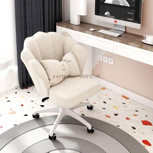 Chair girls cute bedroom dormitory computer chair comfortable rotating chair lift net celebrity girl makeup chair desk chair