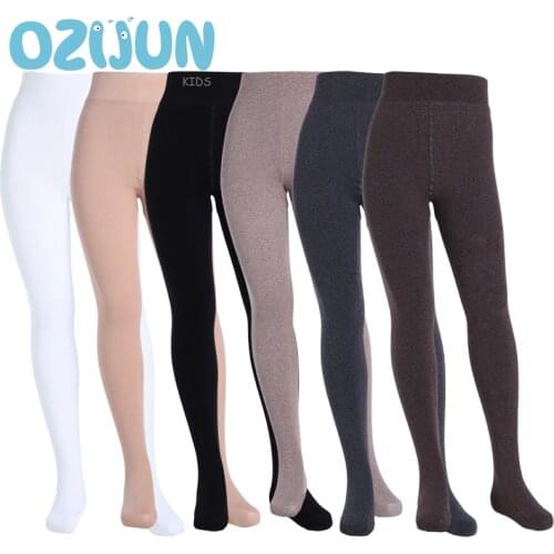New Arrivals 2020 Autumn Winter Childrens Pantyhose Baby Girls Warm Dance Tights Wool Pantyhose with Febrile Velvet Lining