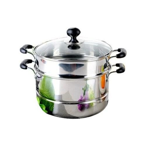 Stainless steel steamer on the second floor WG1526NL 26 cm