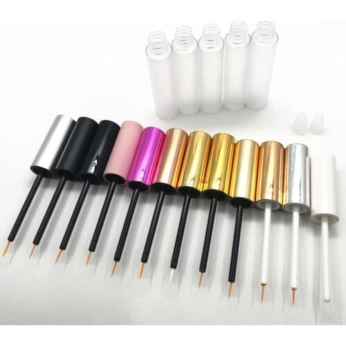 Wholesale 10ml Empty Eyeliner Frosted Bottles Eyelash Glue Tubes Eyelash Growth Liquid Clear Bottles Eyeliner Tubes Can Add Logo