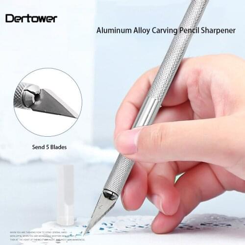 Rubber Stamp Fruit Carving Knife Leather Knife Metal Handle With Blades For Arts Wood Carving Tools Crafts Sets DT 7