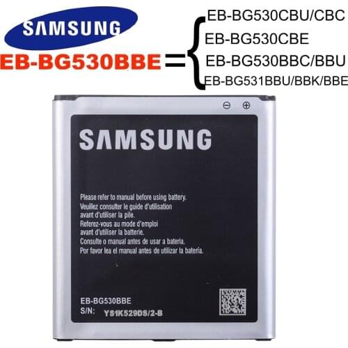 SAMSUNG EB-BG530CBU EB-BG530BBE Original Phone Battery For Galaxy Grand Prime J3 2016 EB-BG531BBE G5308W G530 G531F G530H G530F