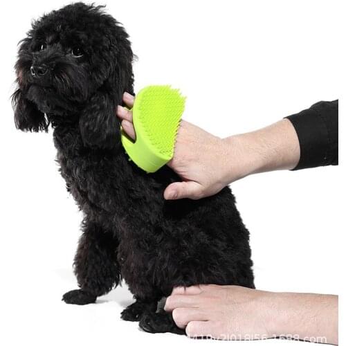 Pet Dog Cat Massage Brush Comb Cleaner Puppy Wash Tool Soft Gentle Silicone Bristles Quickly Cleaing Brush Tools Pets Acessorios