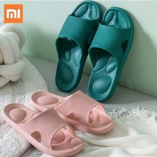 Xiaomi Mijia Men Women Couples Flat Slippers Summer Flip Flops Sandals Household Casual Bath Slip On Slides Home Anti-slip Shoes
