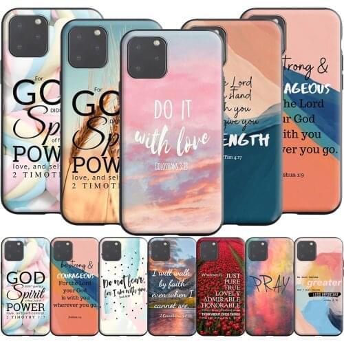 Bible Verses Silicone Case for Realme Narzo 30A GT NEO C3 C25 C21 C20 C17 C15 C12 C11 8 7 7i 6 6i Pro
