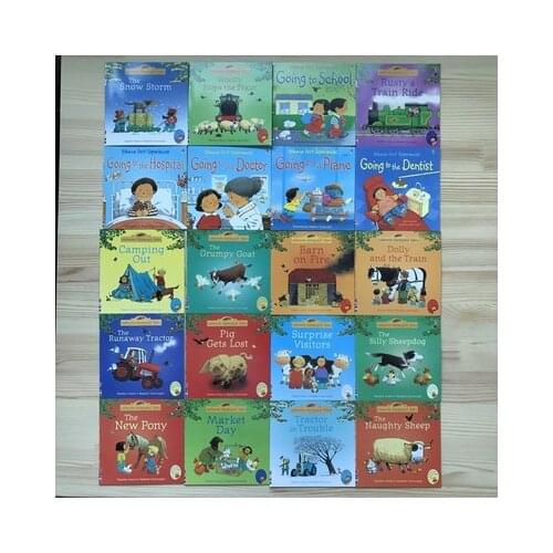 Random choose 5pcs/set 15x15cm Best Picture Books kid Baby famous Story English Farmyard Tales Series Farm story toys & hobbies