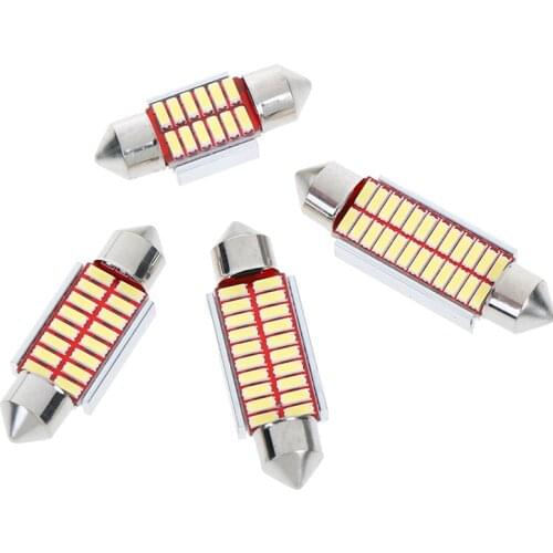 Super Bright 31mm 36mm 39mm 42mm LED Bulb 4014 SMD Error Free Auto Interior Doom Lamp Car Styling Light New