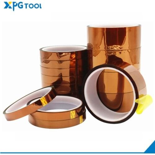 3D Printer Parts High Temperature Resistant Heat BGA Kapton Tape Polyimide Insulating Thermal Insulation Adhesive Tape
