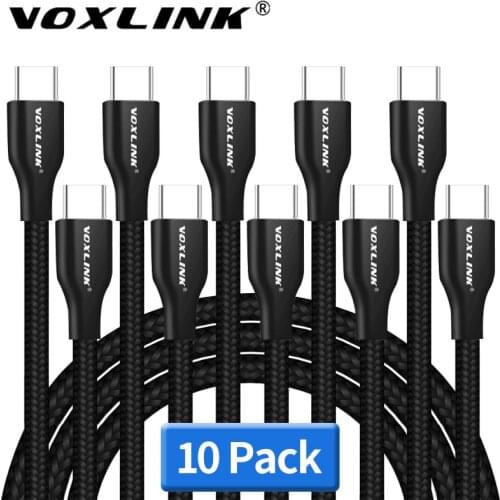 VOXLINK USB Type C USB 2.4A Cable USB C Type-C Sync & Charge Cable for Huawei P20 Mate20 OnePlus 2 ZUK Z1 LG G5 Xiaomi 8SE HTC10