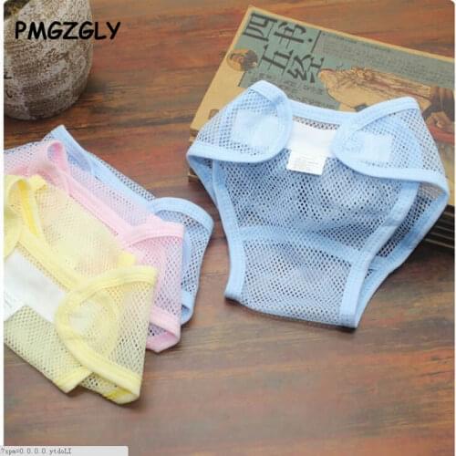 Waterproof Reusable Baby Diapers Children Cloth Diaper Washable Adjustable Nappies Training Pants Breathable Diaper Cover Summer