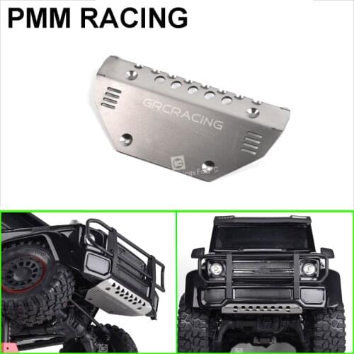 Metal Front chassis stainless steel refit guard plate armor bottom Protection board For 1/10 RC Crawler Car TRX4 G500 TRX6 G63