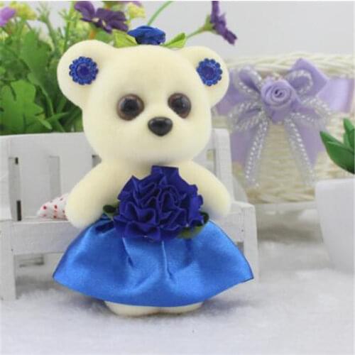 New 10pcs/lots 10cm lovely girls doll Bubble Bears mini bouquets bear toy for promotional gift packaging material toys