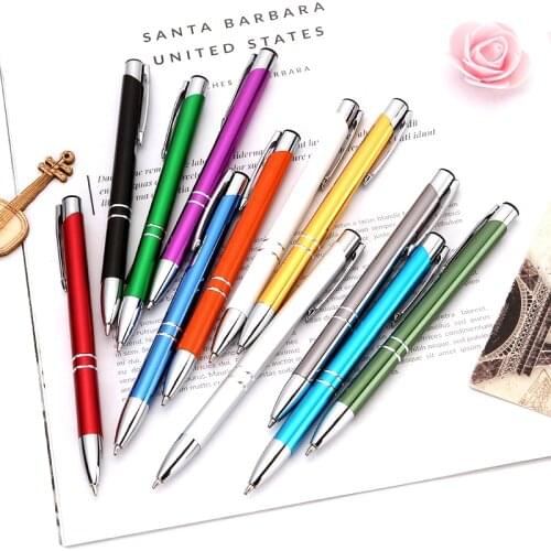 1000pcs/lot Business Ballpoint Pens Stationery Ballpen Novelty Gift Office Material School Supplies Black Blue ink Custom Logo