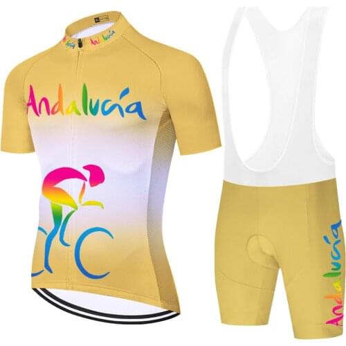 2021 ANDALUCIA ropa ciclismo hombre mtb spain cycling clothing men 20D gel summer quick dry uniforme bicicleta