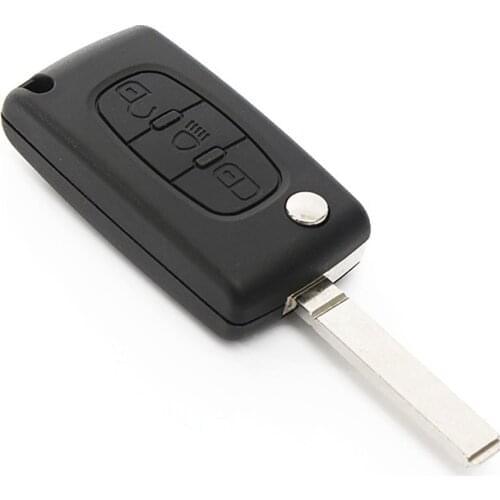 For Citroen C4 Grand Picasso 3 Button Remote Flip Key Fob Case Replacement Shell