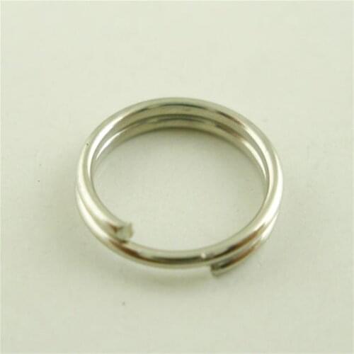 DoreenBeads 500 PCs Silver Color Double Loop Split Open Jump Rings 7mm Dia. (B03573), yiwu