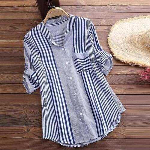 Feitong Women's Striped Shirts