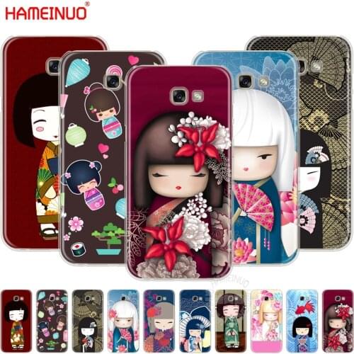 HAMEINUO kawaii Japanese Kokeshi Doll cell phone case cover for Samsung Galaxy A3 A310 A5 A510 A7 A8 A9 2016 2017