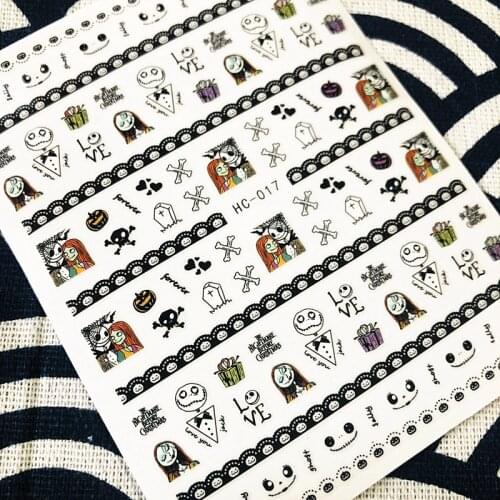HC-17 COLORFUL kuloucolorful letters 3d nail art stickers decal template diy nail tool decorations