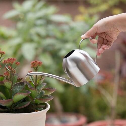 Stainless Steel Long Mouth Watering Cans Home Watering Tools Gardening Potted Watering Pots And Meaty Watering Cans-30