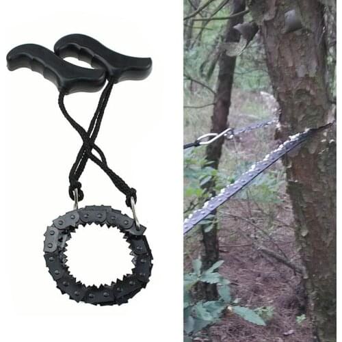 Woodworking Pocket Hand Chainsaw Heavy duty Manganese Survival Wire Saw Camp Hike Outdoor Hunt Fish Tool Cut Cutter Wood Forest