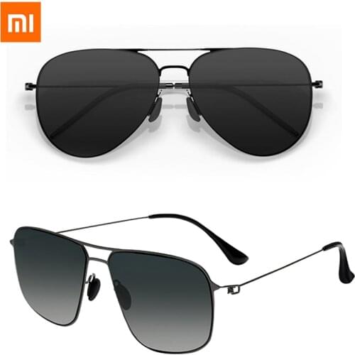Xiaomi Mijia Classic Square Sunglasses Pro TAC Polarized Lenses Glasses Retro Light Frame Screwless UV Protection for Men Women