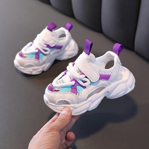 Summer Toddler Infant Kids Baby Girls Boys Patchwork Hollow Out Mesh Soft Breathable Casual Shoes Running Sport Sneakers#g4