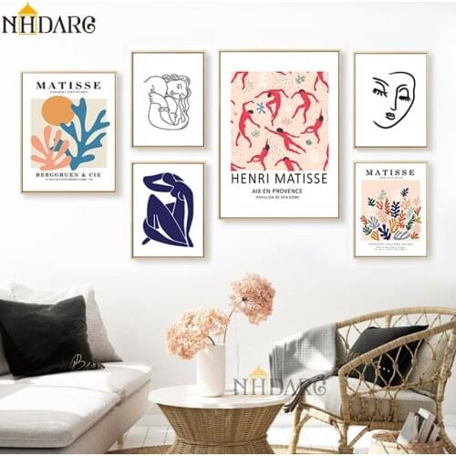 NHDARC Fauvism Wall Art Canvas Painting Matisse Abstract Nordic Posters And Prints Wall Pictures For Living Room Home Decor