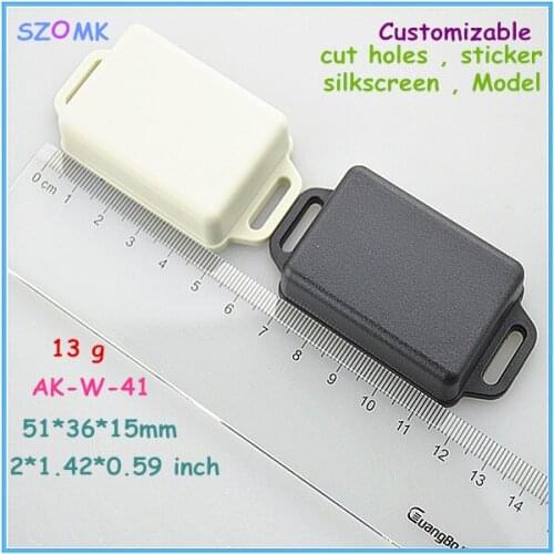 Free shipping wall mount plastic enclosure (1 pcs)51*36*15mm brand box instrument enclosure pcb out let enclosures