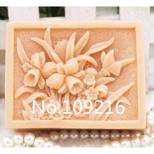 New Product!!1pcs Small wildflowers (zx180) Silicone Handmade Soap Mold Crafts DIY Mould