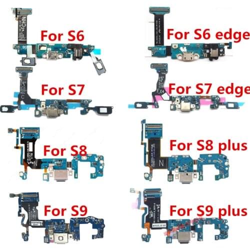 New Charger Connector For Samsung Galaxy S6 S7 edge S8 S9 plus G920F G925F G930F G935F G950F G955F USB Flex Cable Dock Port