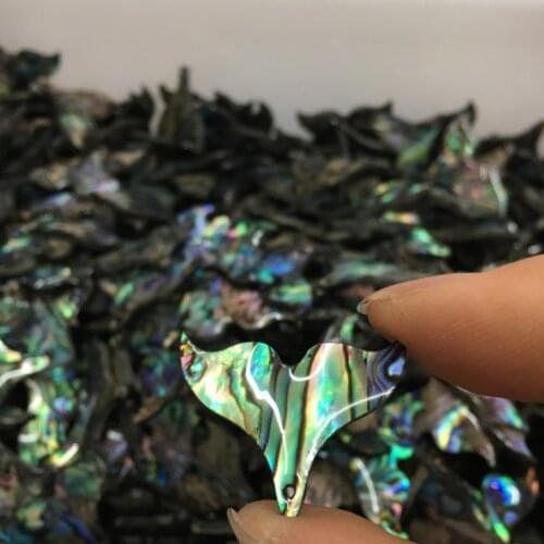 Seashell Fish Tail Pendants For Jewelry Making Bulk DIY Necklace Anklets Charms Dropshipping Charm 5pcs/Lot Handmade Materials