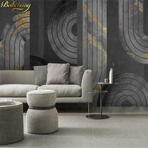 Beibehang custom Marble grain wood gilt combination mural wallpapers for living room background bedroom decoration 3D wall paper