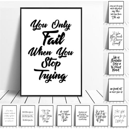 Positive Wedding English Sentences Phrases Poster Canvas Print Painting Wall Art Living Room Home Decoration