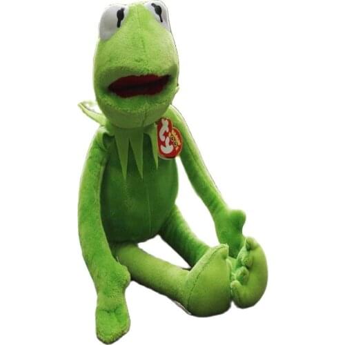 40CM Ty Beanie New Movie The Muppet Movie Series Frog Cute Animal Doll Soft Stuffed Plush Toy Christmas Birthday Gift Kids