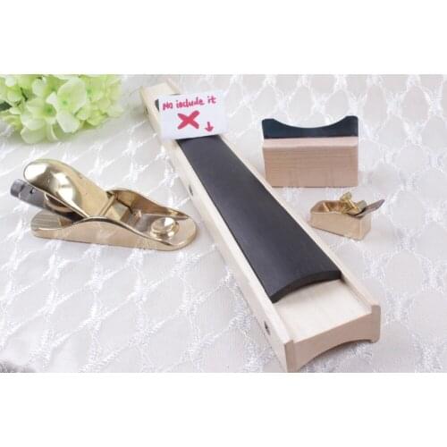 Yinfente Violin Fingerboard Scraper+Fingerboard Cradle+Plane Violin Maker Luthier Tool Repair Install Violin Viola Curve #20T108