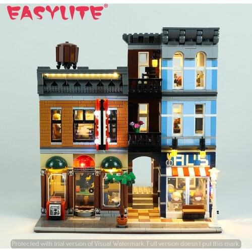 LED Light Set For 10246 Creator Expert City Street Detective Office Compatible With 15011 30008 Only Lighting Kit No Model