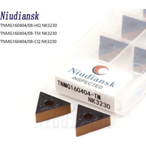 TNMG160404 TM NK3230 TNMG160408 HQ TM CQ NK3230 High Quality Carbide Cutting Inserts CNC Metal Lathe Cutter Steel Turning Blade