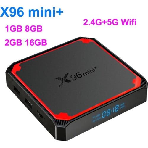 5pcs X96 MINI PLUS Amlogic S905W4 Android 9.0 TV Box 2GB 16GB Dual WiFi 5G 4K Medi Player Updated X96 MINI